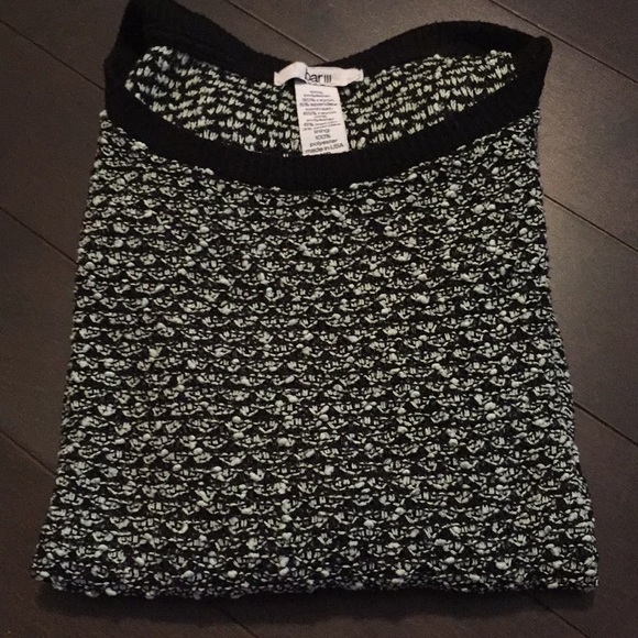 Bar III Black and White Marled Textured Sweater - Picture 6 of 7